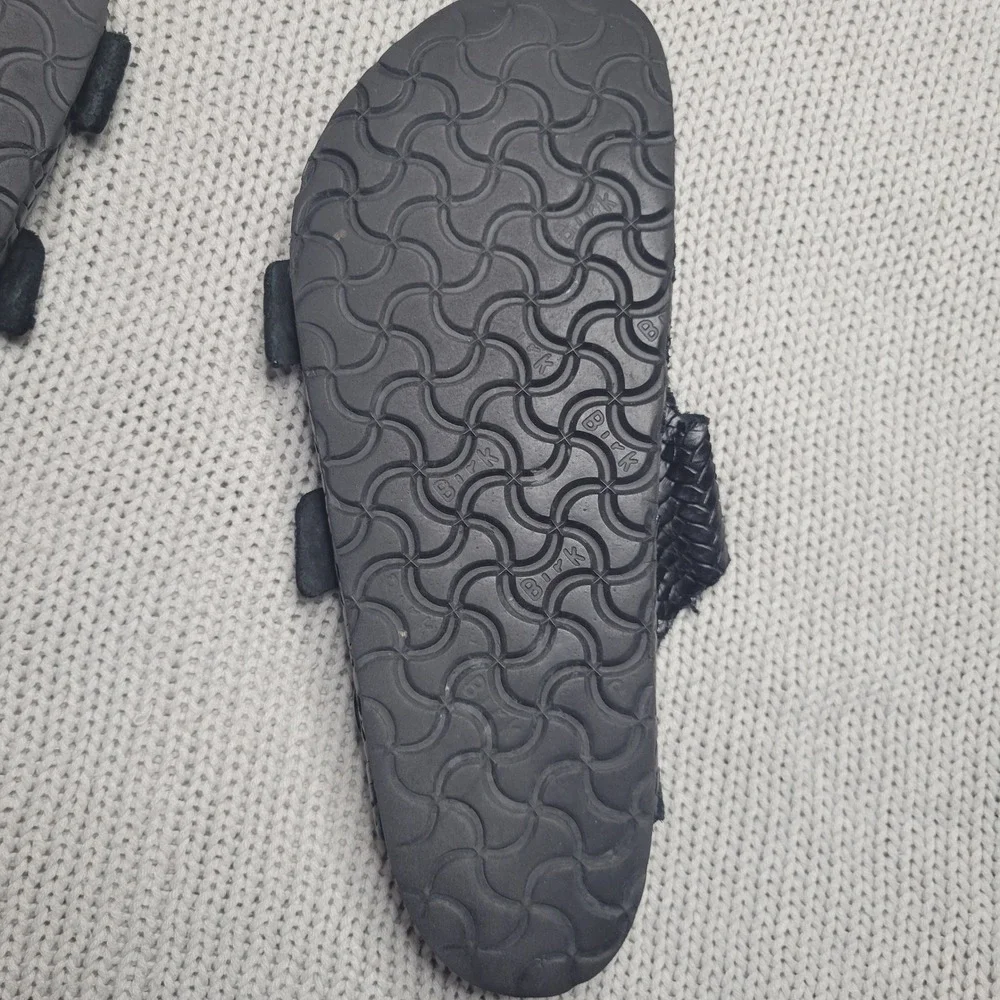 Birkenstock Arizona Woven Leather Black Sandals Mens 43 L10 280 Regular Fit